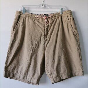 Three Sixty Six Mens Beige Flat Front Zip Pocket Cargo Outdoor Shorts Size 42